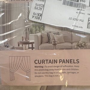 Elegant white Curtain Panels